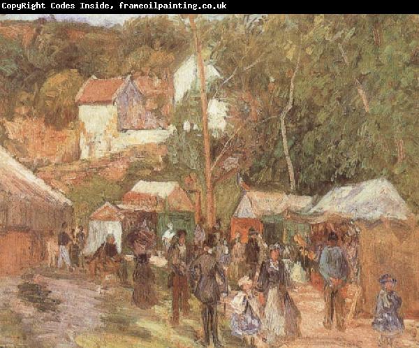 Camille Pissarro A Fair at the Hermitage near Pontoisem